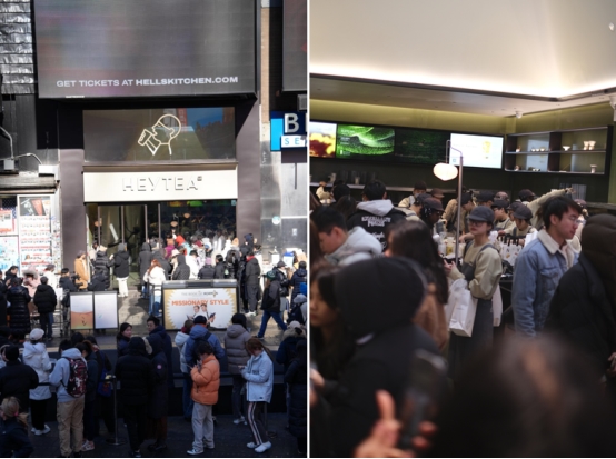 喜茶海外首家LAB店于紐約時(shí)代廣場(chǎng)開業(yè)，向世界展示年輕中國茶|餐飲界