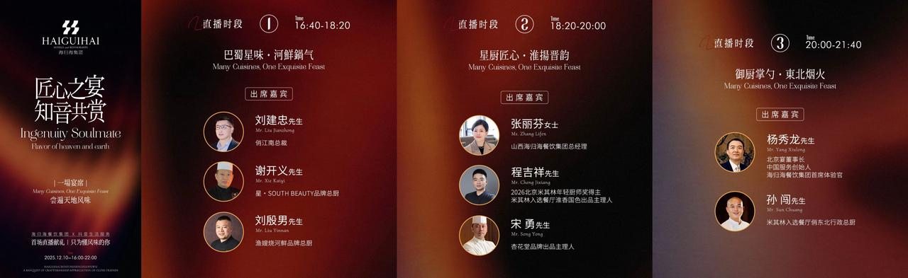 海歸海餐飲集團攜旗下13個品牌齊聚抖音直播間，探索“精致餐飲”內(nèi)容經(jīng)營